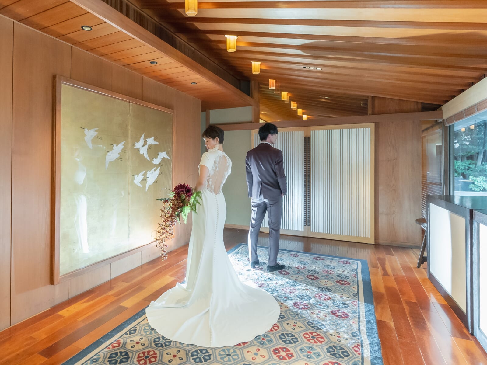 和装も洋装もどちらも楽しむ「お洒落な世界観に魅了されるウェディング」 - 名古屋の和食会席 | 料亭 河文, image size:1600x1200